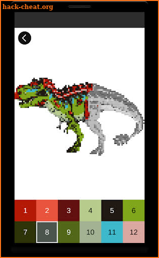 Dino Hybrids Pixel Art: Jurassic Color by Number screenshot