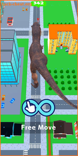 Dino Leveling: Eat & Run screenshot