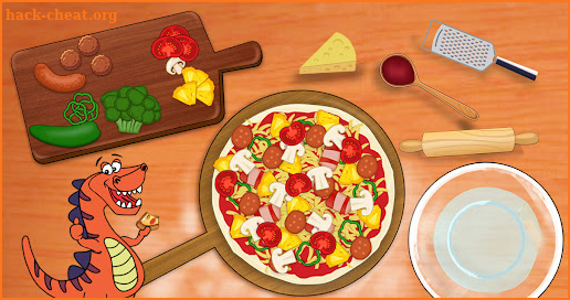 Dino Pizza Maker - Cooking games for kids free screenshot