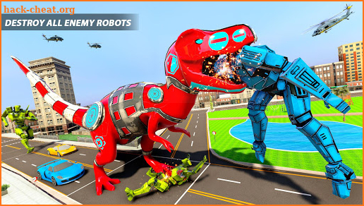 Dino Robot Bike Transform War Robot Dinosaur Games screenshot
