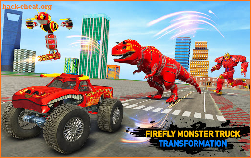 Dino Robot Car Game – Monster Truck Robot games screenshot