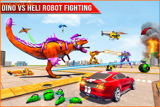 Dino Robot Car Transform Game screenshot