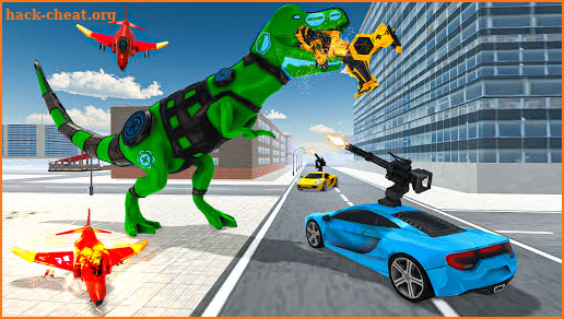 Dino Robot Car Transformation: Dinosaur Robot Game screenshot