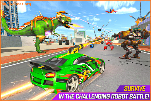 Dino Robot Car Transforming Game: Robot Car Games screenshot