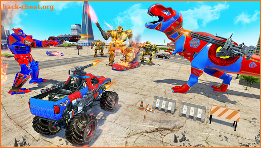 Dino Robot Transform Truck Dinosaur Robot Game screenshot