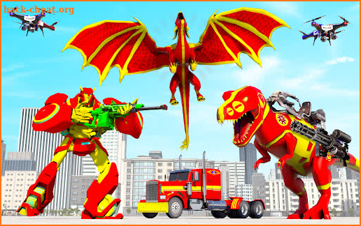Dino Robot Truck: Dragon Game screenshot