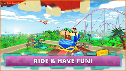 Dino Theme Park Craft: Ride Dinosaur Rollercoaster screenshot