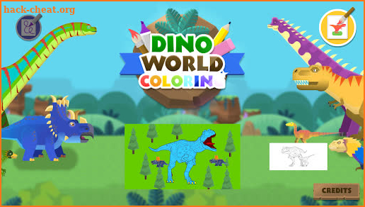 Dino World Coloring screenshot
