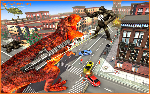 Dinosaur City Rampage Angry Dinosaur Attack Games screenshot