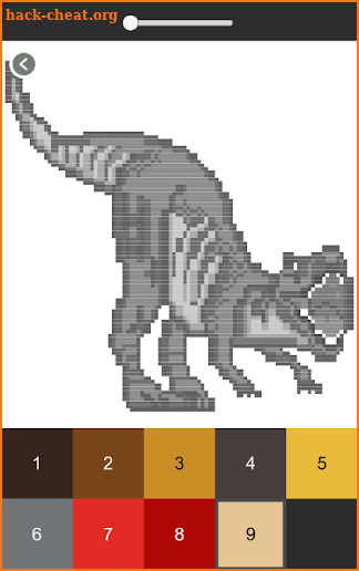 Dinosaur Color By Number - Dinosaur Pixel Art screenshot