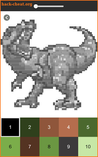 Dinosaur Color By Number - Dinosaur Pixel Art screenshot