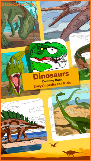 Dinosaur Coloring Book – Encyclopedia for Kids screenshot