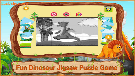 Dinosaur Coloring Pages Puzzle screenshot