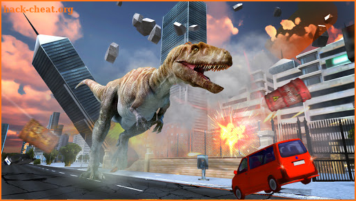 Dinosaur Destroy City Game screenshot