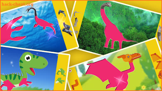 Dinosaur jigsaw puzzles & drawing games for kids screenshot