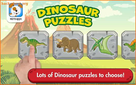 Dinosaur Puzzles for kids and toddlers - Full game screenshot