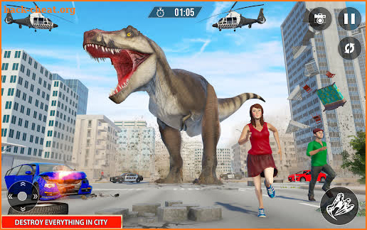 Dinosaur Rampage Sim: Angry Gorilla city smasher screenshot