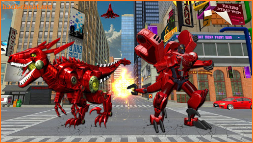 Dinosaur Robot Games : Raptor Jet Robot Transform screenshot