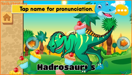 Dinosaur sound puzzles preschool educational screenshot