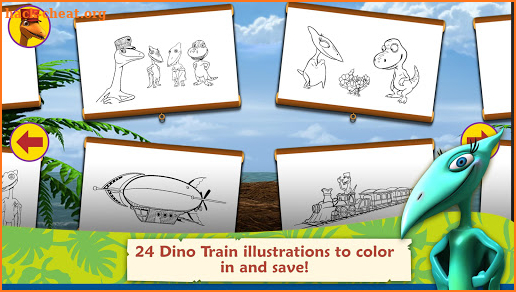 Dinosaur Train: Paint & Match screenshot