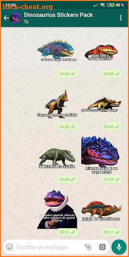 Dinosaurios WAStickerApps MEMES screenshot