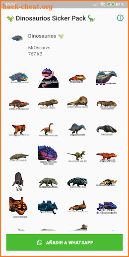 Dinosaurios WAStickerApps MEMES screenshot