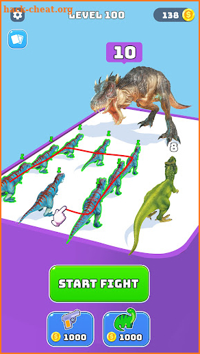 Dinosaurs Battle - Merge 3D screenshot