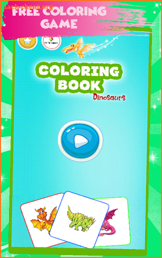 Dinosaurs Coloring Book Pages: dino kids Coloring screenshot