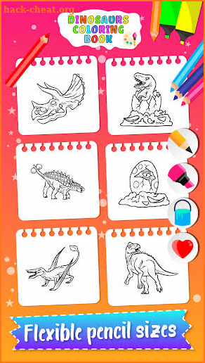 Dinosaurs coloring for kids screenshot