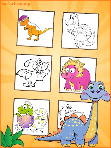 Dinosaurs Coloring Pages 2 screenshot