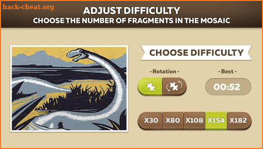 Dinosaurs puzzles screenshot