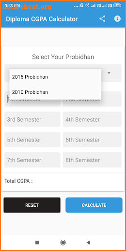 Diploma Cgpa Calculator screenshot