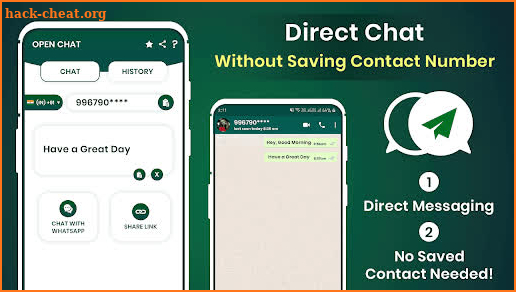 Direct Chat without Saving Number For WhatsApp screenshot