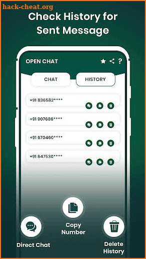 Direct Chat without Saving Number For WhatsApp screenshot