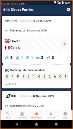 Direct Ferries - Ferry tickets screenshot