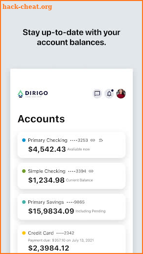Dirigo FCU Mobile Banking screenshot