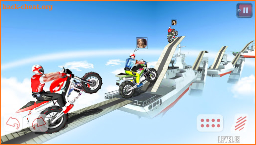Dirt Bike Roof Top Racing Motocross ATV race games screenshot