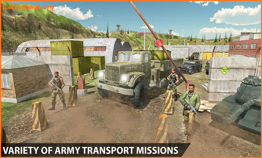 Dirt Road Army Truck 2 screenshot