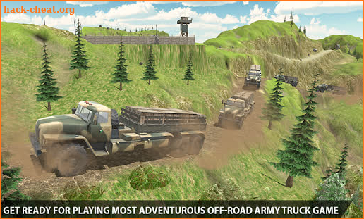 Dirt Road Army Truck 2 screenshot