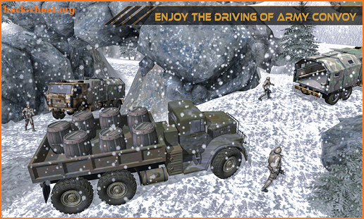 Dirt Road Army Truck Mountain Delivery screenshot