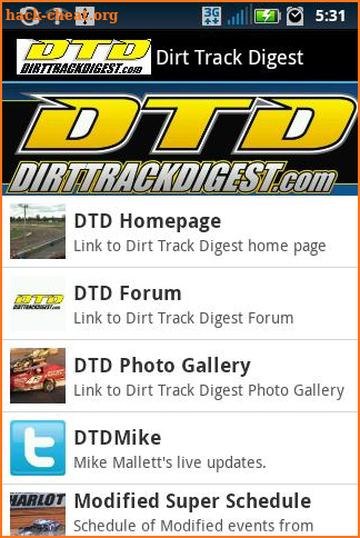 Dirt Track Digest screenshot