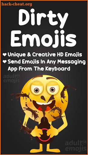 Dirty Emoji Sticker Keyboard screenshot