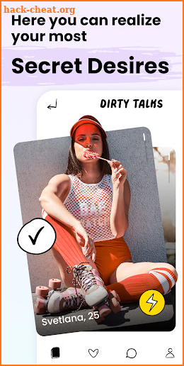 Dirty talks: Dating app screenshot