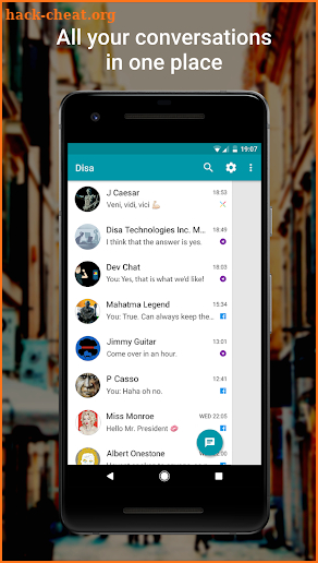 Disa (Unified Messenger Hub) screenshot