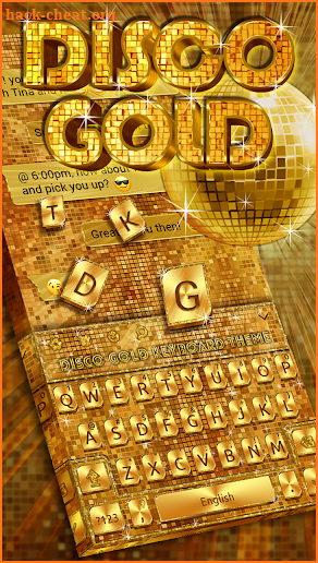 Disco Gold Keyboard screenshot