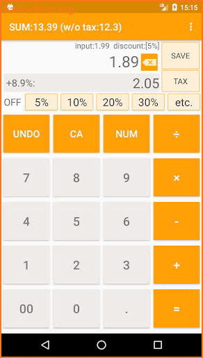Discount & Sales Tax Calculator screenshot