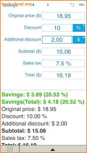 Discount Calculator screenshot