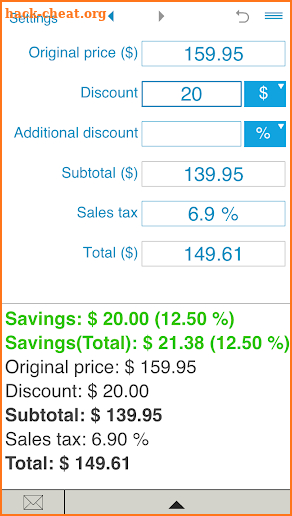 Discount Calculator screenshot