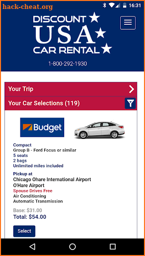 Discount USA Car Rental screenshot