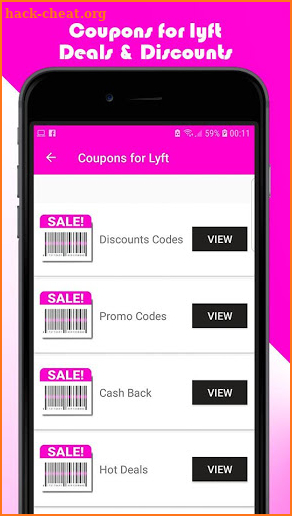 Discounts Coupons for Lyft Free Rides screenshot
